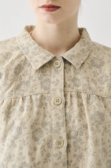 flower jacquard jacket