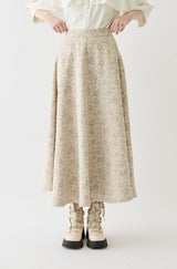flower jacquard skirt