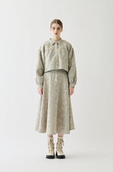 flower jacquard jacket