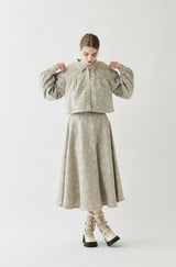 flower jacquard jacket