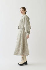 flower jacquard jacket