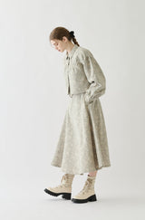 flower jacquard jacket