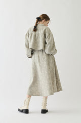 flower jacquard skirt