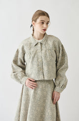 flower jacquard jacket