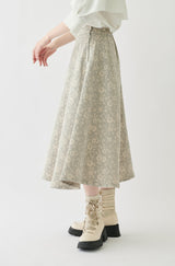 flower jacquard skirt