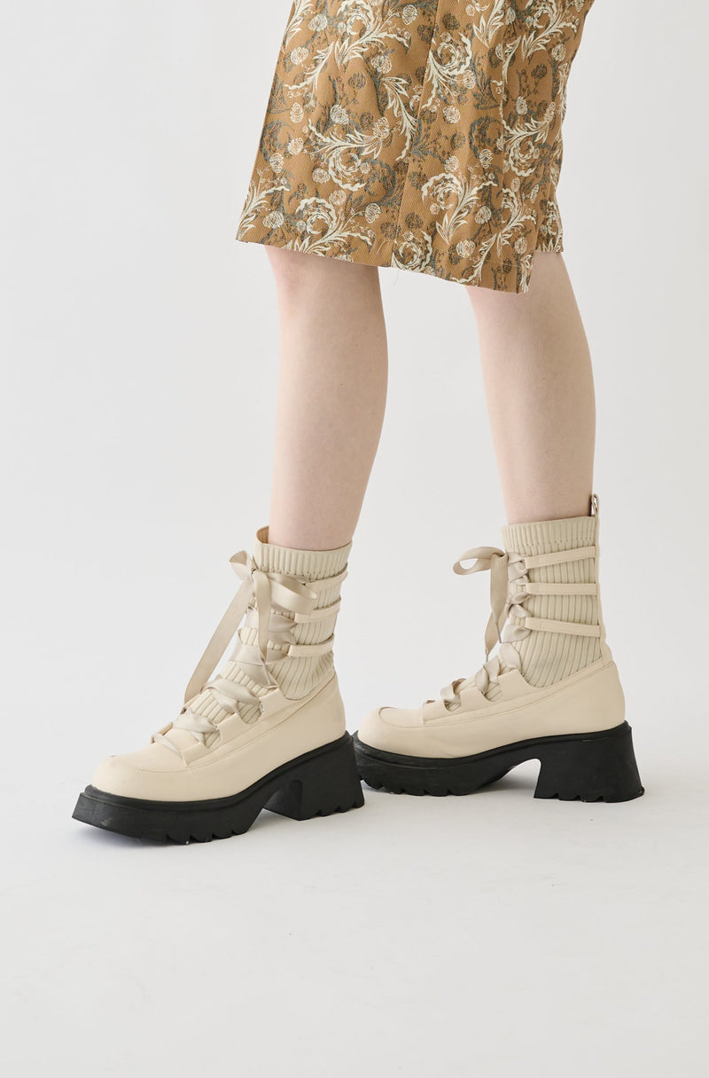 lace up socks boots