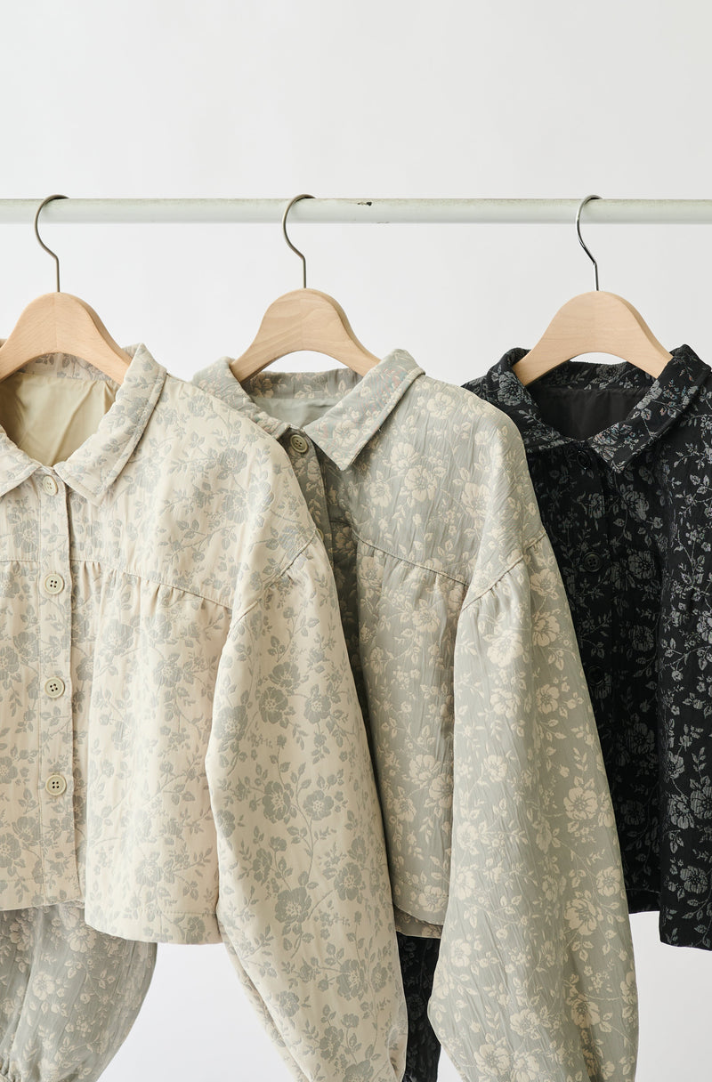 flower jacquard jacket
