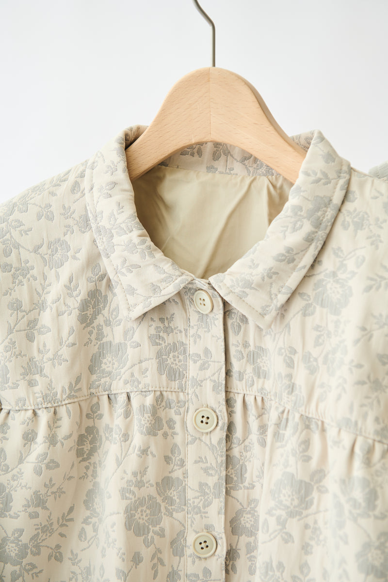 flower jacquard jacket
