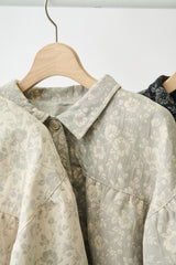 flower jacquard jacket