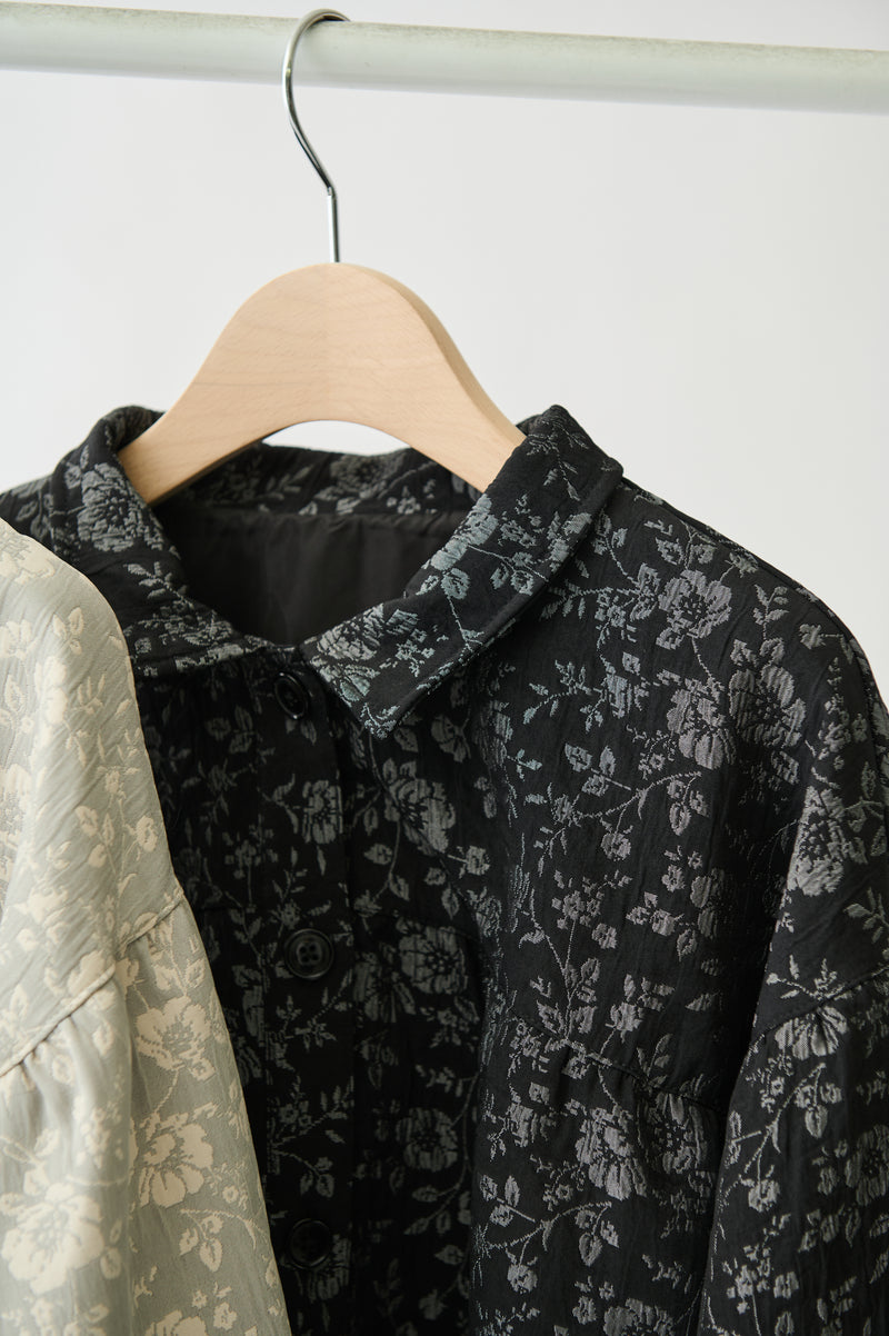 flower jacquard jacket
