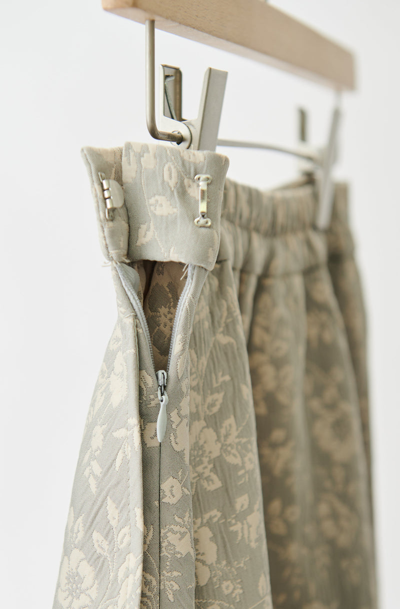 flower jacquard skirt