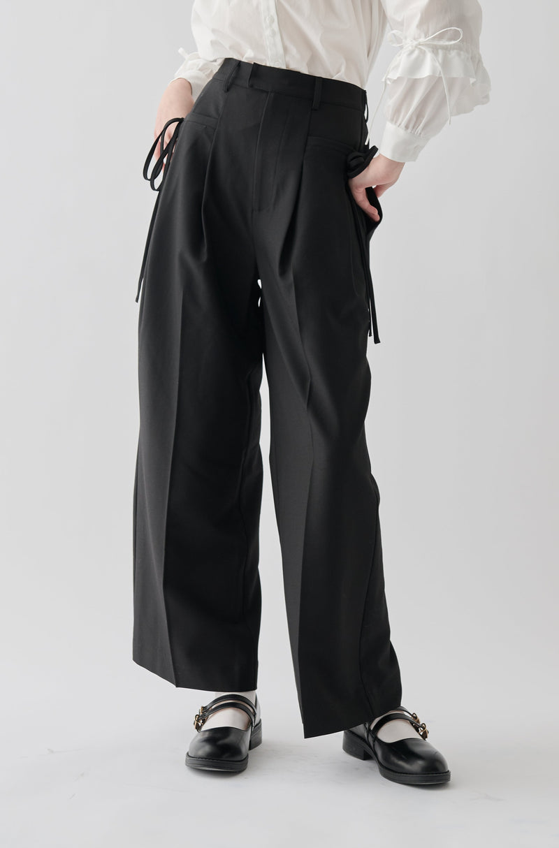 ribbon tuck pants – idem