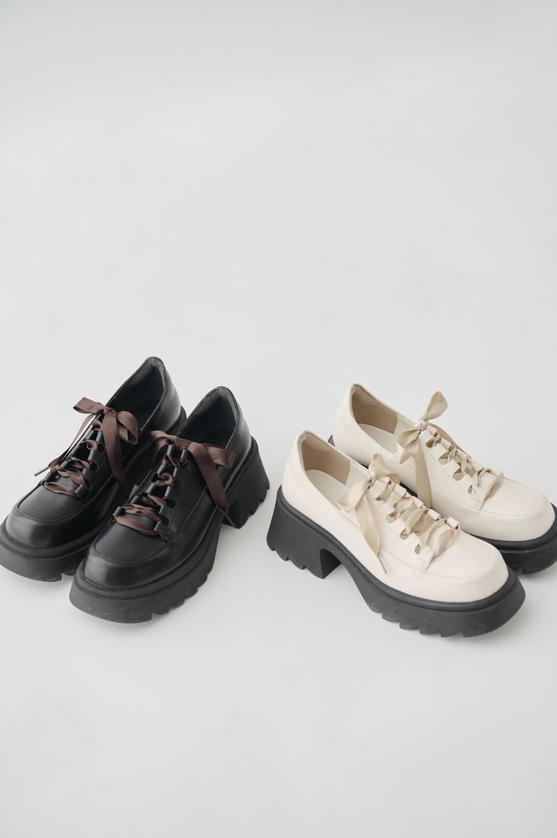 lace up platform loafers