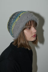 mix color shaggy beanie