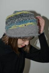 mix color shaggy beanie