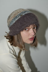 mix color shaggy beanie