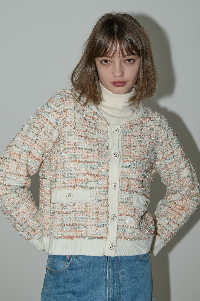 mix tweed sailor jacket