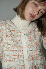 mix tweed sailor jacket