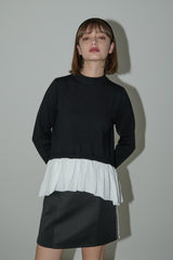 docking peplum knit