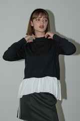 docking peplum knit