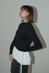 docking peplum knit