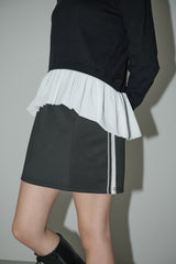 lace line mini skirt