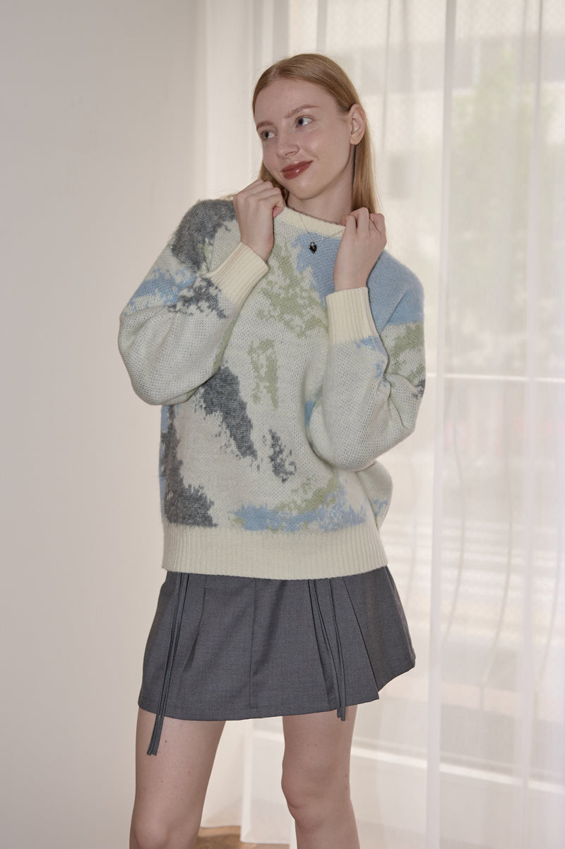 watercolor loose knit