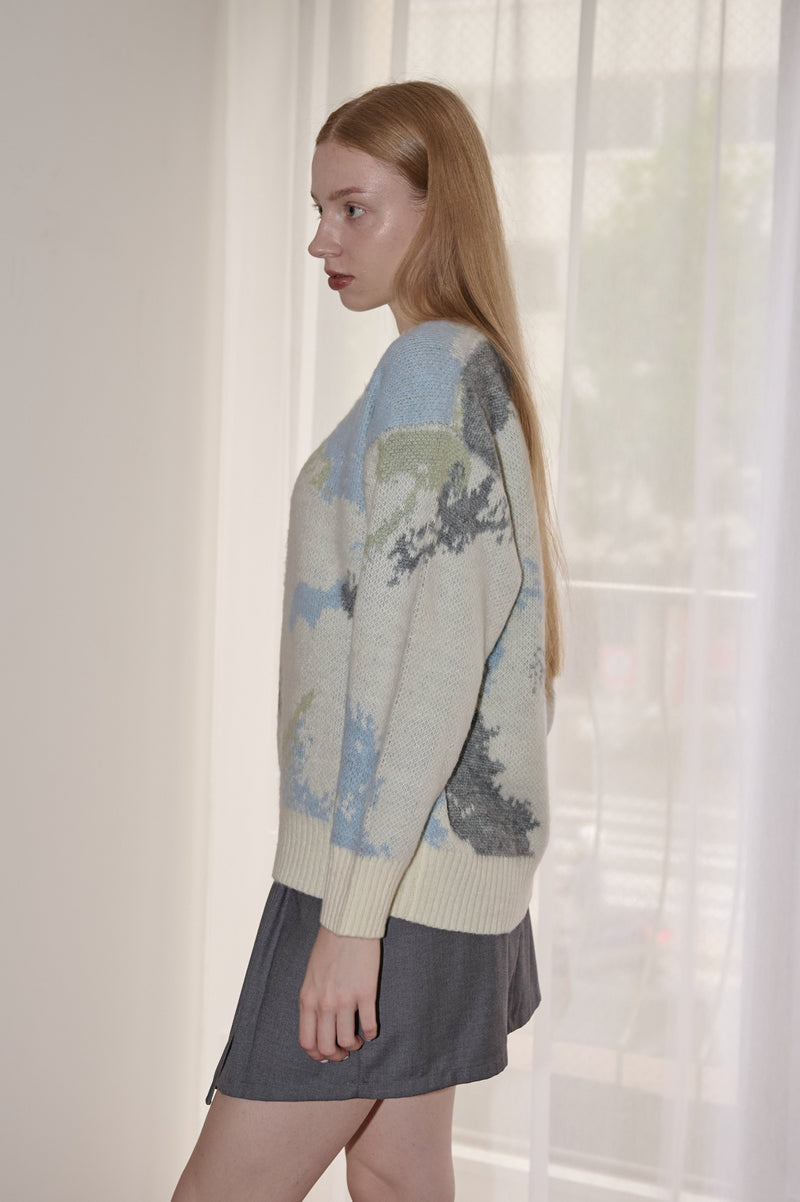 watercolor loose knit