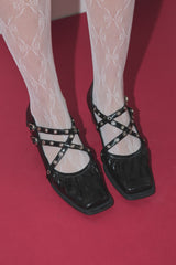 eyelet gather shoes