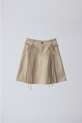 2way ribbon belt mini skirt (NEW COLOR)