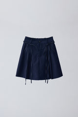 2way ribbon belt mini skirt (NEW COLOR)