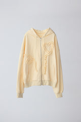 heart frill hoodie