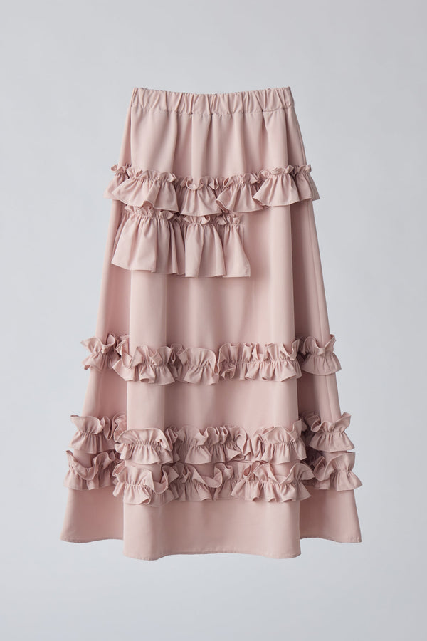 whip frill volume skirt