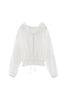 lace hoodie blouse