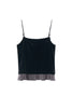 cup in velours frill camisole