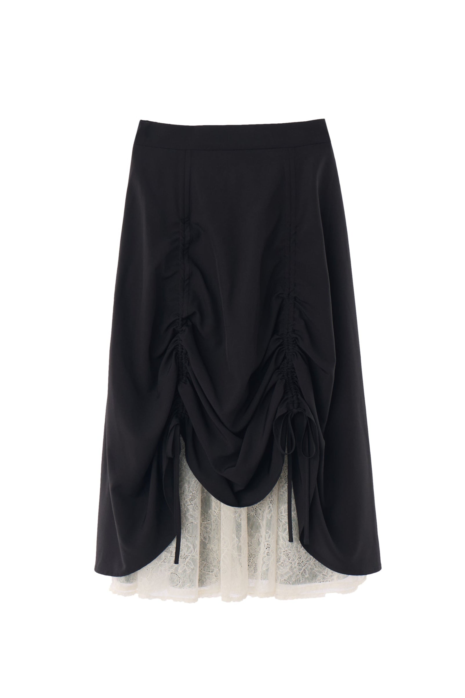 lace layered drawstring skirt (NEW COLOR)
