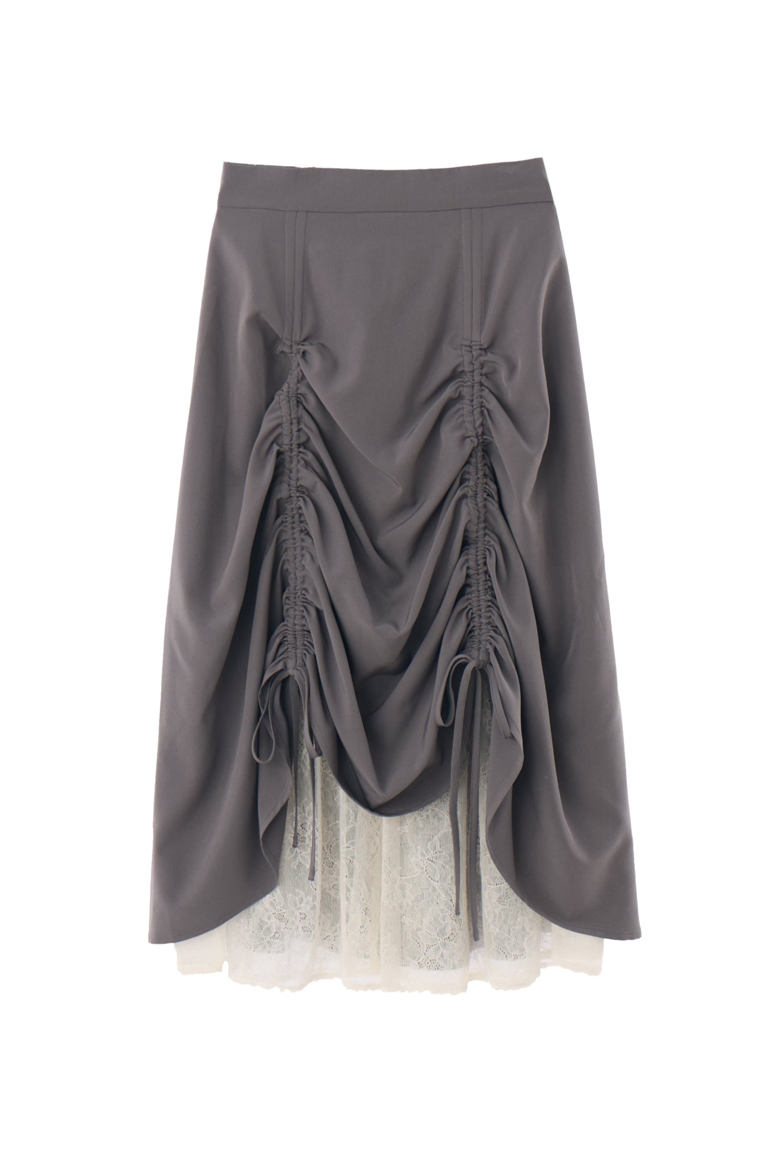 lace layered drawstring skirt (NEW COLOR)