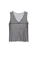 sheer dot tank top
