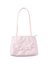 angel satin shoulder bag