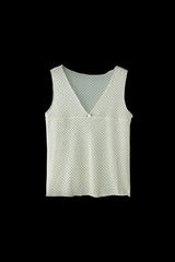 sheer dot tank top