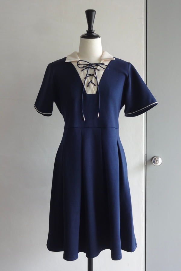 lace up polo onepiece