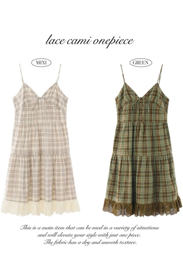 lace cami onepiece (NEW COLOR)