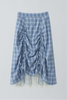 lace layered drawstring skirt