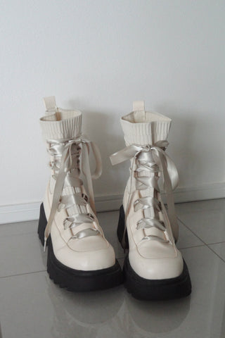 lace up socks boots