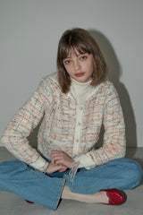 mix tweed sailor jacket