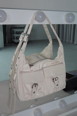 double pocket nylon bag