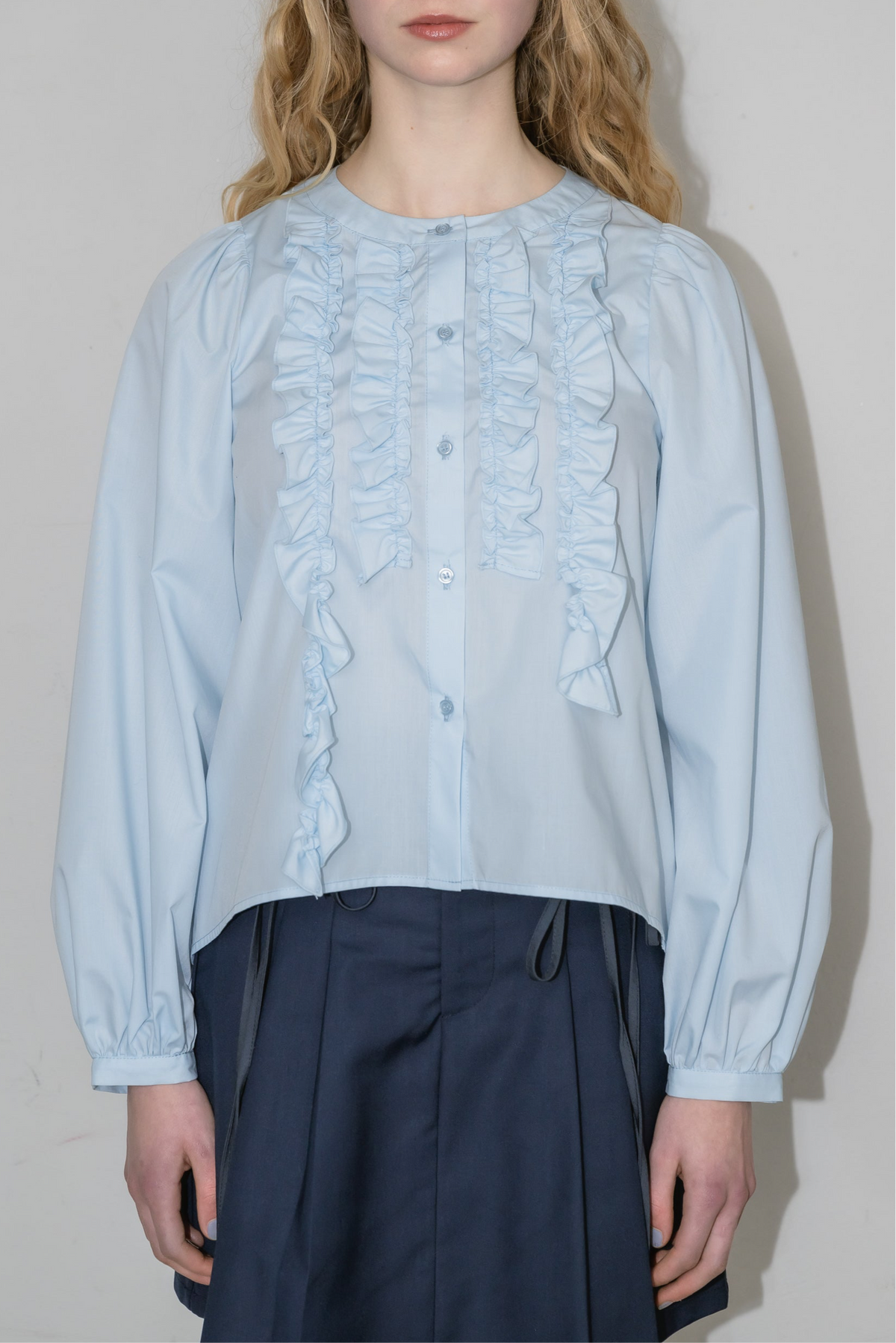 トップス idem border frill polo shirts border polo shirt – idem
