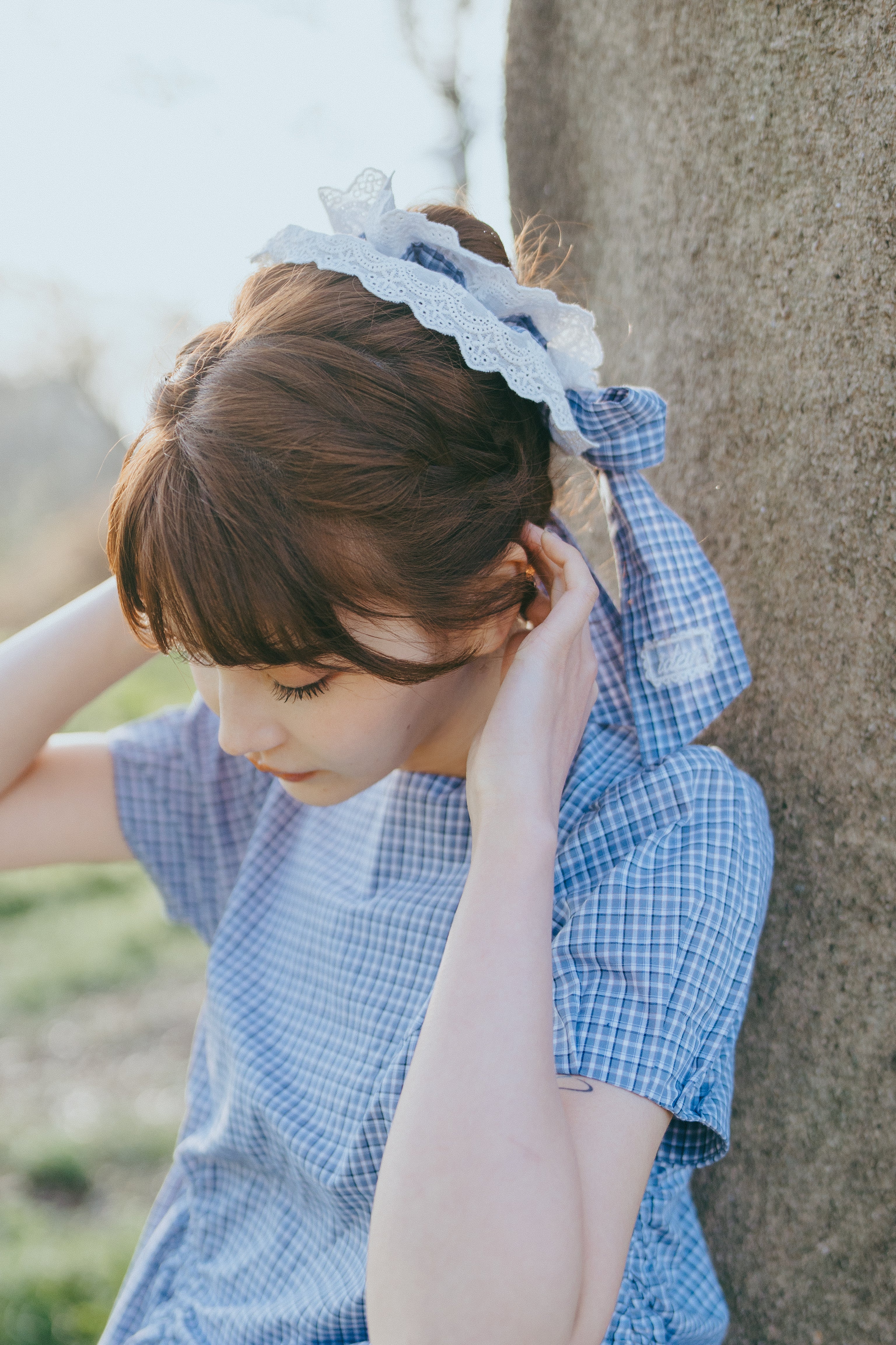 big frill ribbon chouchou