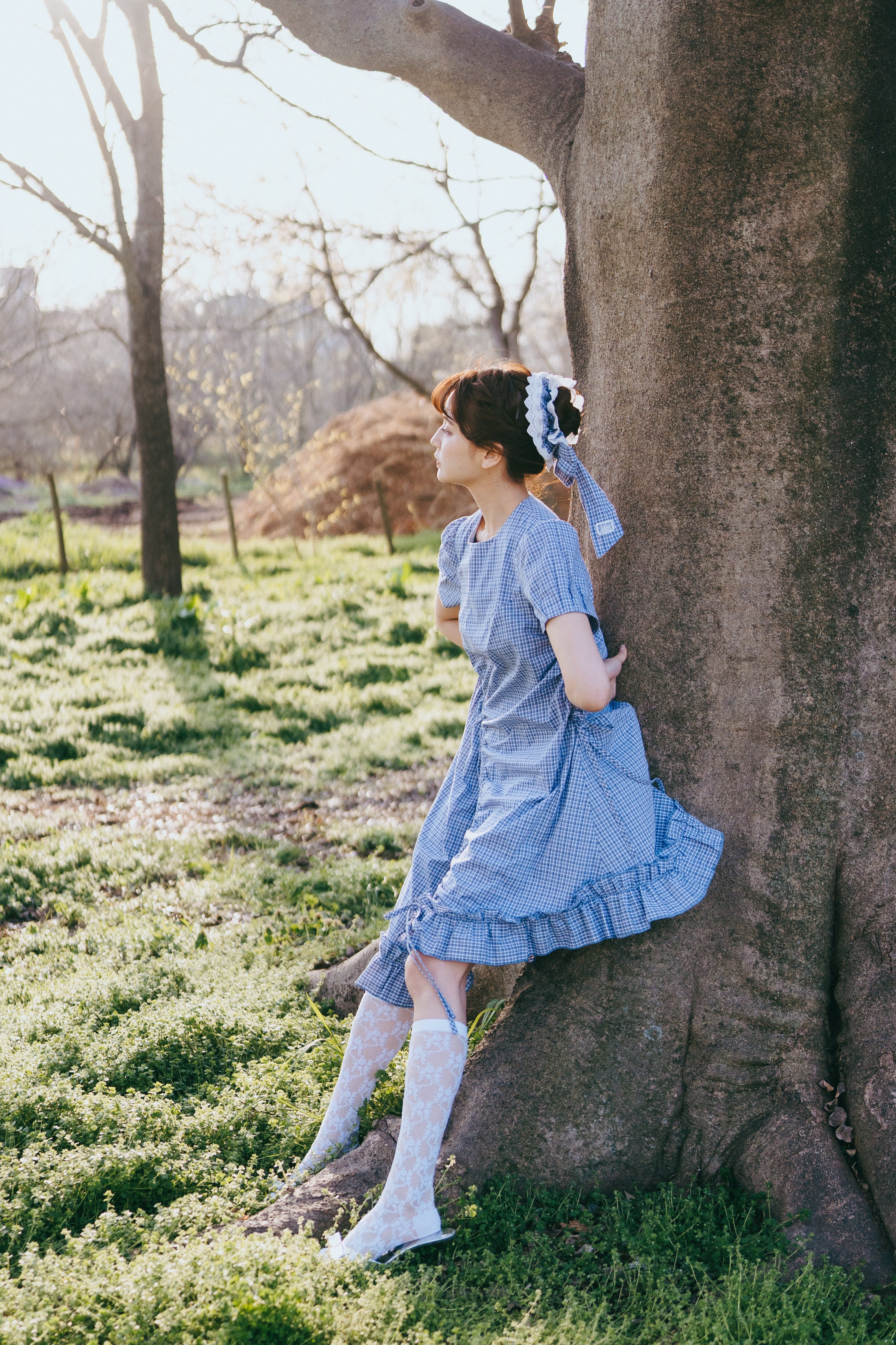 big frill ribbon chouchou