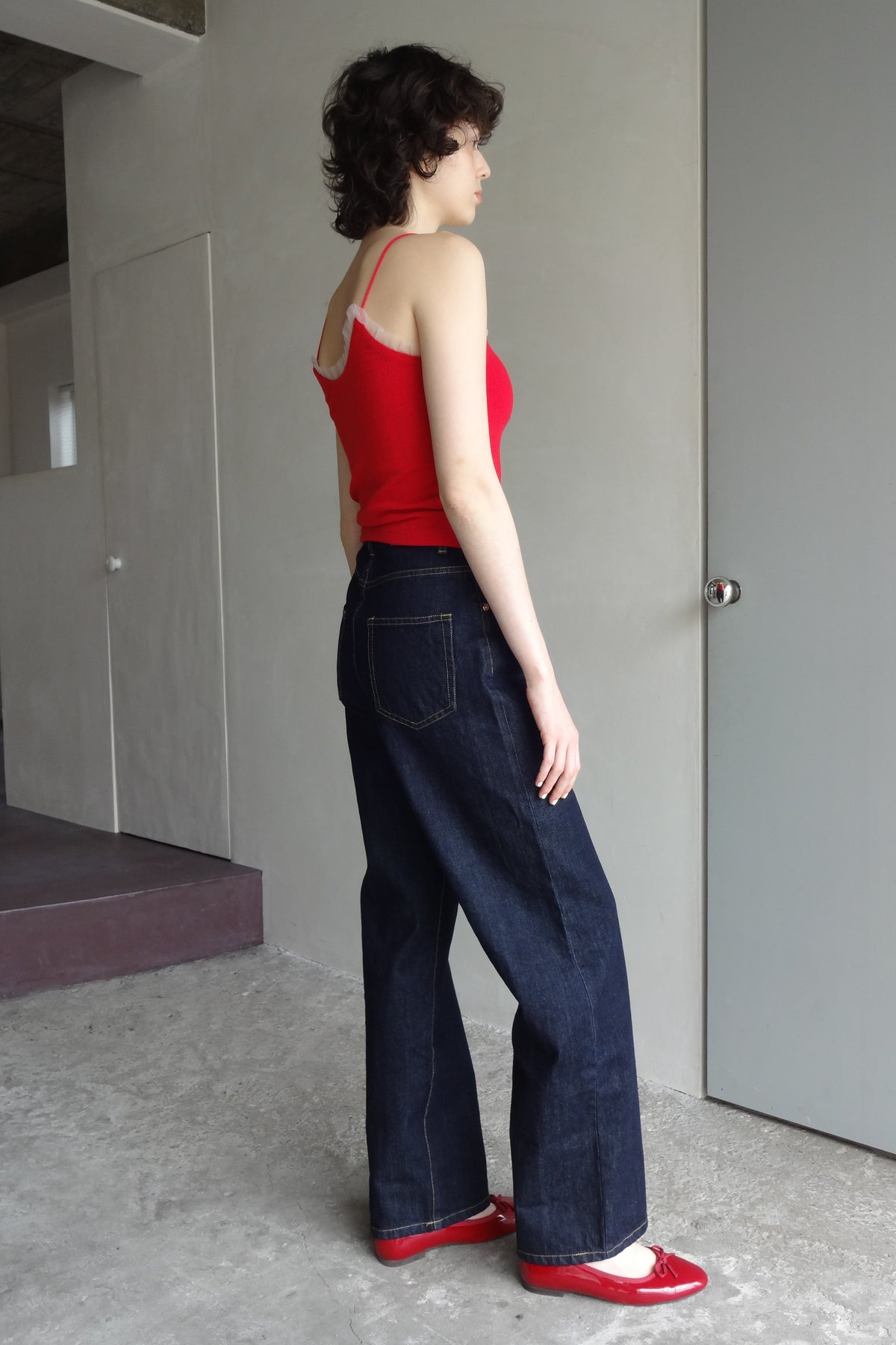 idem ストレートデニムパンツ　Lサイズ ジーンズ デニム デニムパンツ Ufufu Denim Pants/ストレート